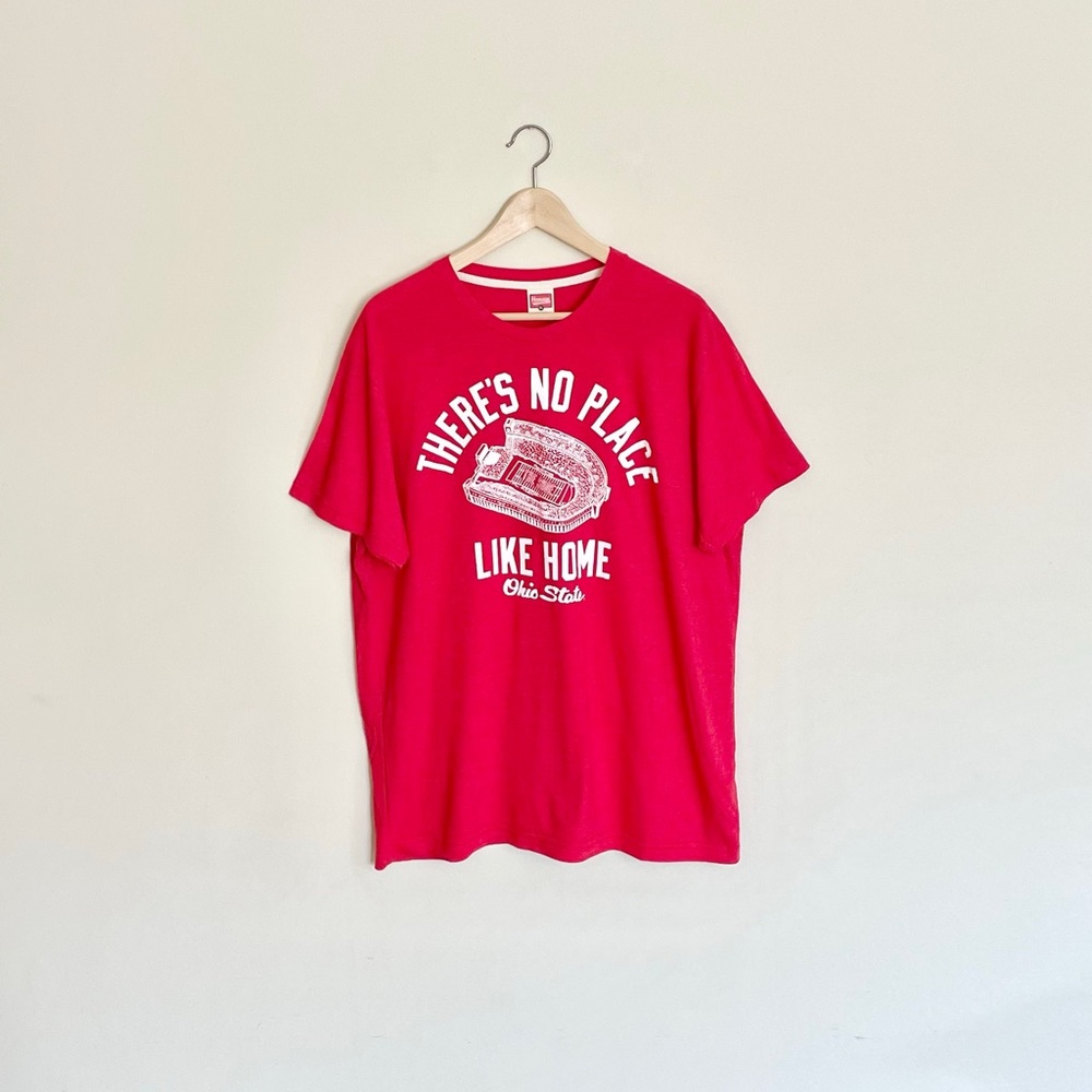 Homage Ohio State Buckeyes There’s No Place Like Home Red T Shirt Adult size XL